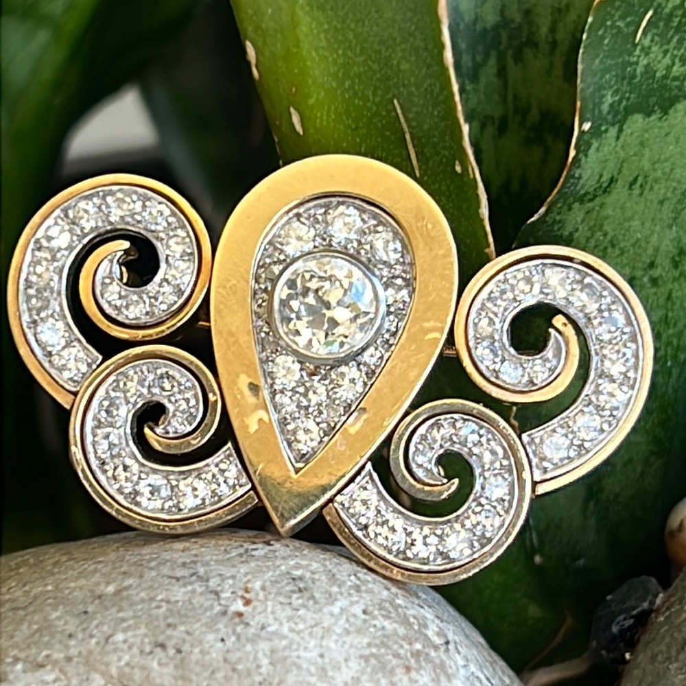 18 karat gold, and 4 1/2 carat diamond necklace - Picture 5 of 17